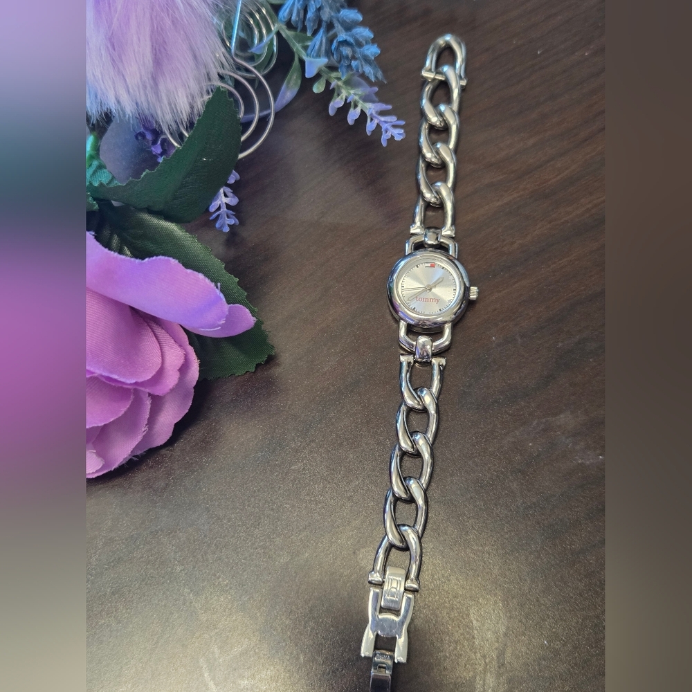 Tommy Hilfiger Silver Chain-Link Women's Watch Bracelet